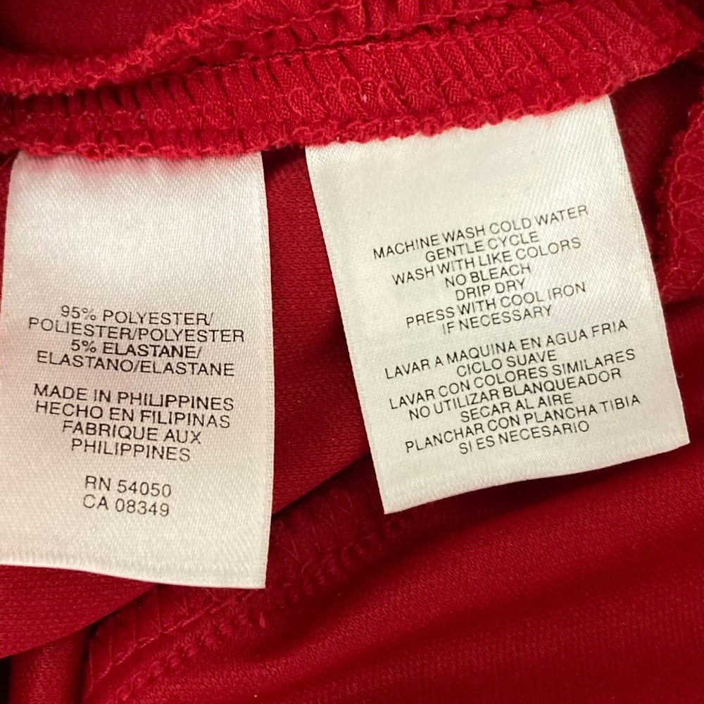 Evan Picone red dress Size 4 - Picture 5 of 6